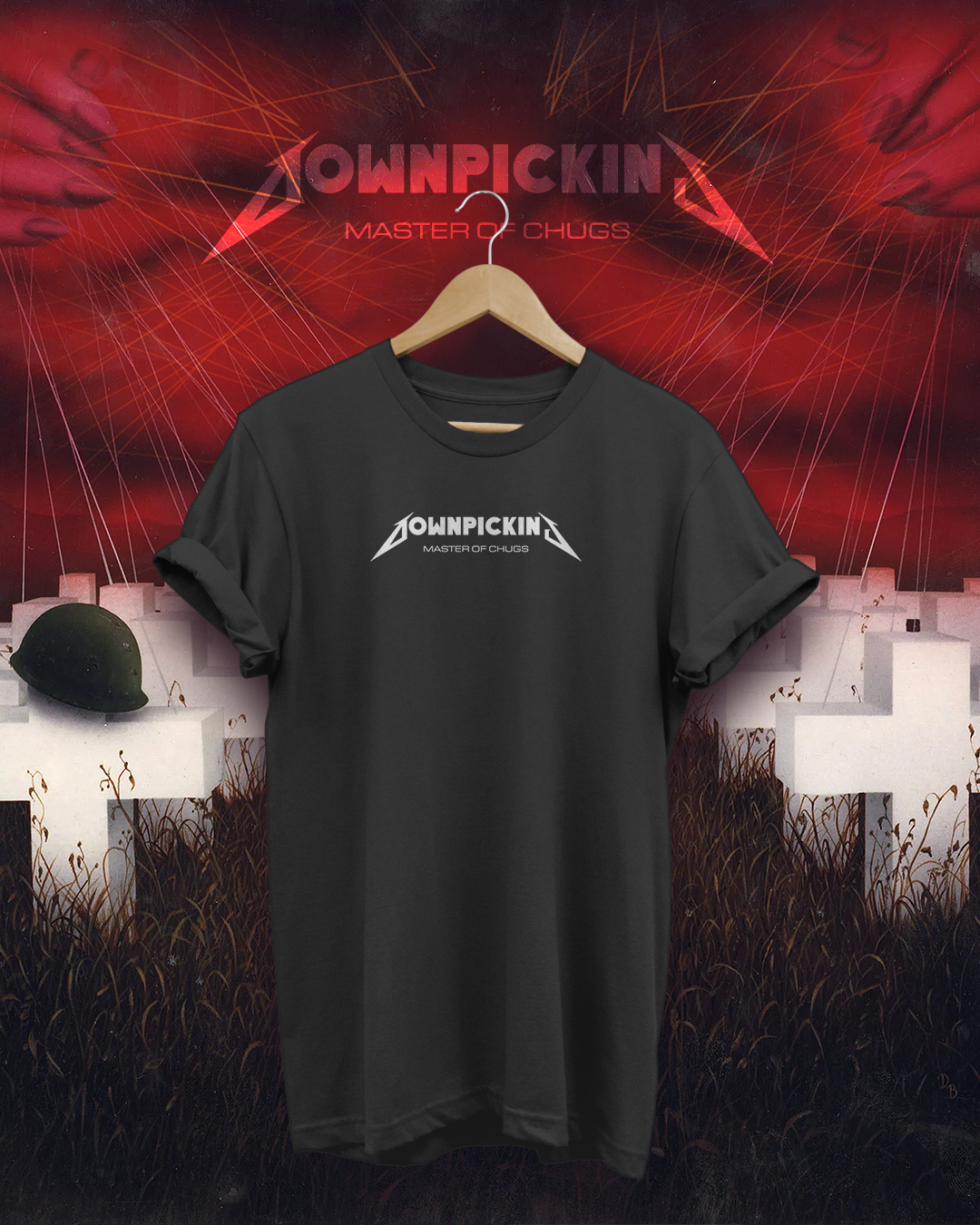 T-shirt DOWNPICKING - Master of Chugs